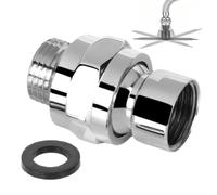 Adattatore girevole per soffione doccia, regolabile, a prova di perdite, resistente al calore, G1/2, ottone