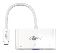 GOOBAY 62100 - Adattatore multiporta USB-C VGA, USB tipo C, USB tipo A
