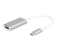 DIGITUS Adattatore grafico USB Type-C, da USB Type-C a HDMI Type A, 4K Ultra HD 30Hz, 3840x2160 Pixel, alluminio