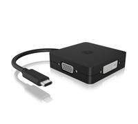 Adattatore grafico ICY BOX IB-DK1104-C USB-C 4 in 1 DisplayPort HDMI DVI VGA 4K