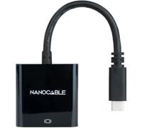 Adattatore grafico Nanocable 10.16.4101-BK USB-C VGA 10cm Nero Plug and Play