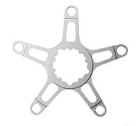Adattatore Guarnitura Bici per Singolo Piatto CNC Nero | Compatibile guarniture direct mount, conversione 110BCD, alluminio 6061, lavorazione CNC precisa, colore nero(130BCD Silver)