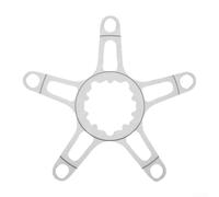 Adattatore Guarnitura per preciso 130BCD Lega Alluminio Adattatore | CNC alluminio per preciso, finitura nera anti-graffio, montaggio stabile, fluido, upgrade MTB(Gray)
