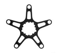 Adattatore Guarnitura per preciso 130BCD Lega Alluminio Adattatore | CNC alluminio per preciso, finitura nera anti-graffio, montaggio stabile, fluido, upgrade MTB(Black)