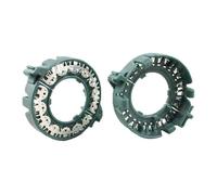 Adattatore H7 Led 2Pcs Xenon HID Lampadina D1S D2S Supporto Anelli di Base Fermo Metallo Pinze Adattatori Proiettori Fari Refit(Green)