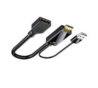 Adattatore HDMI A DisplayPort 4K A 60 Hz HD Da USB A DP Maschio A Femmina, Cavo Audio Compatibile Con Xbox/Laptop, Computer Desktop, Monitor Gioco PS5 For Connessione Dati(17CM)