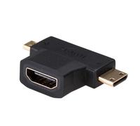 Adattatore HDMI Akyga AK-AD-23 miniHDMI microHDMI Nero