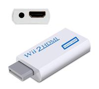 INF Adattatore da Wii a HDMI - 720/1080P HD con uscita audio da 3,5 mm per monitor, proiettore, TV (bianco)
