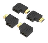 adattatore HDMI, connettore HDMI, angolare, 4 pezzi, 4K, 3D, porta HDMI