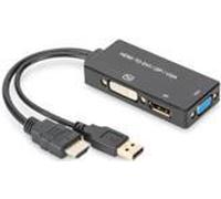 ADATTATORE HDMI - DP+DVI+VGA 3 IN 1 NEW