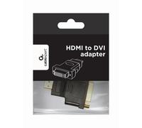 Adattatore HDMI DVI Gembird Nero con Contatti Dorati e Viti di Montaggio
