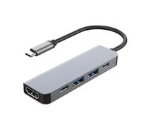 Adattatore HDMI Hub USB C, docking station 5 in 1 con HDMI 4K, porta dati USB C, PD da 100 W e USB 3.0 e 2.0 compatibile per MacBook Pro/Air, Dell XPS, Lenovo Thinkpad e altri dispositivi di tipo C