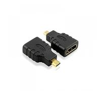 Adattatore HDMI Micro D a HDMI 19 Pin Placcato Oro Alta Qualità 4K HD