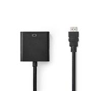 Adattatore HDMI Nedis CCGB34900BK02 0,2 m VGA 3,5mm Nero