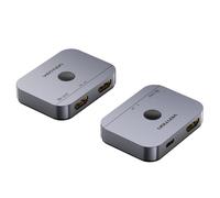 Adattatore HDMI Vention 3 porte HDMI 2.1 USB tipo C alluminio 8K grigio 1 m