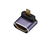 Adattatore HDMI2.1 48 Gbps 8K a 60 Hz 4K a 120 Hz ad altissima velocità, convertitore da Mini/Micro HDMI a HDMI for PS5 X/S, PC, HDTV, proiettore(D8K-04)