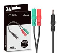 Adattatore Headset Cuffie Y Splitter 2X 3,5Mm Jack Femmina A Jack Maschio