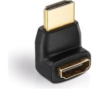 Adattatore Helos, HDMI maschio/HDMI femmina angolato 90°, FULL HD, BASIC, nero NEW