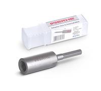 Adattatore HEX WERHE® per filettatura interna m14 - Robusto e stabile, in acciaio - Adatto a tutti i trapani e avvitatori a batteria con mandrino universale