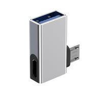 Adattatore host USB a 90 gradi con porta di alimentazione per smartphone e tablet, tastiera, mouse, facile connessione del dispositivo