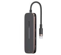 Adattatore HUB 3xUSB + USB-C + HDMI USAMS Nero