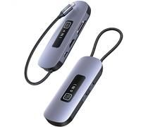 Adattatore HUB 6 in 1 a USB-C USAMS USB 3.0 HDMI PD100W Grigio
