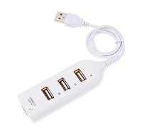 Adattatore hub ad alta velocità hub USB mini USB 2.0 splitter a 4 porte per PC portatile notebook ricevitore periferiche per computer accessori (colore: bianco)