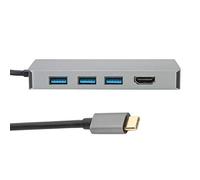 Adattatore Hub, Convertitore VGA con Cavo da Tipo C a, Convertitore USB Plug and Play per Laptop, Computer, Presentazioni Aziendali, Conferenze e Corsi di Formazione