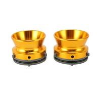 Adattatore Hub Nab, 1 Paio in Lega di Alluminio 1/4 Apri 10 Pollici Installazione Semplice Dispositivo di Caricamento Universale Lucidato per Macchina a Nastro (Gold)