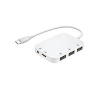 Adattatore HUB Tipo-C Splitter 3xUSB/Porta Audio Jack da 3.5mm per Ricarica PD per per PixelBook Notebook Laptop