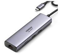 Adattatore hub UGREEN Revodok CM512, da USB-C a 2x USB 3.0, HDMI, RJ45, SD/TF