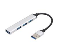 Adattatore hub USB 3 0 4 in 1 Splitter USB da 5 Gbps Hub USB C a USB Hub USB 3 0 multiplo Espansore porta USB compatibile con laptop e PC(USB3.0 Silver)
