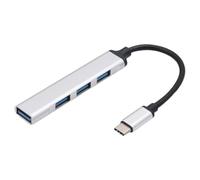 Adattatore hub USB 3 0 4 in 1 Splitter USB da 5 Gbps Hub USB C a USB Hub USB 3 0 multiplo Espansore porta USB compatibile con laptop e PC(Typec 3.0 Silver)
