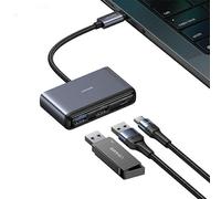 Adattatore hub USB 5 in 1 USAMS USB 2.0/3.0/USB-C grigio