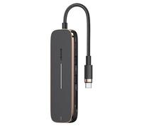 Usams Hub USB-C Multifunzione 6-in-1 Portatile – Trasmissione Dual 3.0, PD 100W, TF/SD, 4K