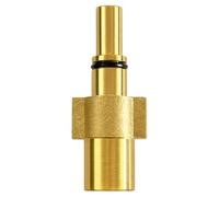 Adattatore idropulitrice ottone/acciaio inox - baionetta 1/4" IG M22 AG - compatibile con Kärcher Kränzle Nilfisk Parkside B&D universale per alta pressione (Fü Black&Decker 1/4" IG)