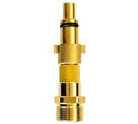 Adattatore idropulitrice ottone/acciaio inox - baionetta 1/4" IG M22 AG - compatibile con Kärcher Kränzle Nilfisk Parkside B&D universale ad alta pressione (KEW Nilfisk Alto M22 x 1,5 AG)