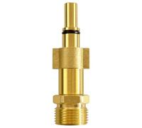 Adattatore idropulitrice ottone/acciaio inox - baionetta 1/4" IG M22 AG - compatibile con Kärcher Kränzle Nilfisk Parkside B&D universale per alta pressione (per Black&Decker M22 x 1,5 AG)