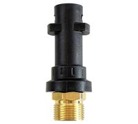 Adattatore idropulitrice ottone/acciaio inox - baionetta 1/4" IG M22 AG - compatibile con Kärcher Kränzle Nilfisk Parkside B&D universale ad alta pressione (per Kärcher baionetta plastica M22 AG)