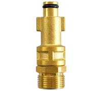 Adattatore idropulitrice ottone/acciaio inox - baionetta 1/4" IG M22 AG - compatibile con Kärcher Kränzle Nilfisk Parkside B&D universale per alta pressione (per Bosch vecchio tipo M22 x 1,5 AG)