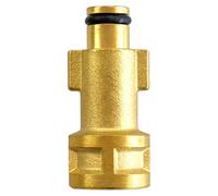 Adattatore idropulitrice ottone/acciaio inox - baionetta 1/4" IG M22 AG - compatibile con Kärcher Kränzle Nilfisk Parkside B&D universale ad alta pressione (per Bosch vecchio tipo 1/4" IG)