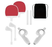 Adattatore impugnatura paddle ping pong VR Bastone da golf per Meta Quest 3, tennis da tavolo VR Impugnatura per joystick da gioco Accessori per il set di movimento del corpo