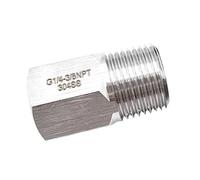 Adattatore in acciaio inossidabile con boccola di riduzione esagonale da 3/8" maschio a femmina M10 14 16-20 1/8" 1/4" 1/2"(3L8 BSPT FEMALE_MALE TO FEMALE)