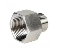 Adattatore in acciaio inossidabile con boccola di riduzione esagonale da G3/4" femmina a maschio M12 14 16 1/4" 3/8"(5L8 BSPP MALE_FEMALE TO MALE)