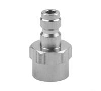 Adattatore in acciaio inox per valvola a bottiglia R134A con connettore a connessione rapida da 8 mm per professionisti HVAC e appassionati di fai da te