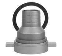 Adattatore in Alluminio per Motopompa Acqua Filettato 3 a 2 Pollici | Compatibile Pompe a Benzina, Dado Interno 85mm, Dado Esterno 92, 5mm, Tubo Superiore 48mm