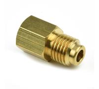Adattatore in ottone ad accoppiamento rapido per condizionatori d'aria del veicolo compatibile con R12 e per R134A, con filettatura femmina da 1/4" e 1/2" ACME maschio