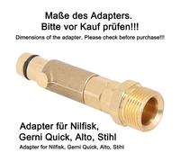 Adattatore in ottone baionetta for m22 for ag per for nilfisk prestazioni di