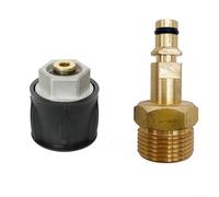 Adattatore in ottone M22 da 14 mm per idropulitrice Karcher per idropulitrice serie K, connettore per tubo ad alta pressione con design Quick Click per la pulizia dei tubi e raccordi per irrigazione