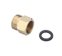 Adattatore in ottone per bagno, convertitore per tubo doccia, connettore per tubo flessibile europeo a adattatore di alimentazione idrica USA (US femmina 9/16 x EU maschio G3/8)
